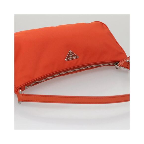 Pre Loved Prada ReEdition 2000 Nylon Shoulder Bag Women Orange - Picture 6 of 8